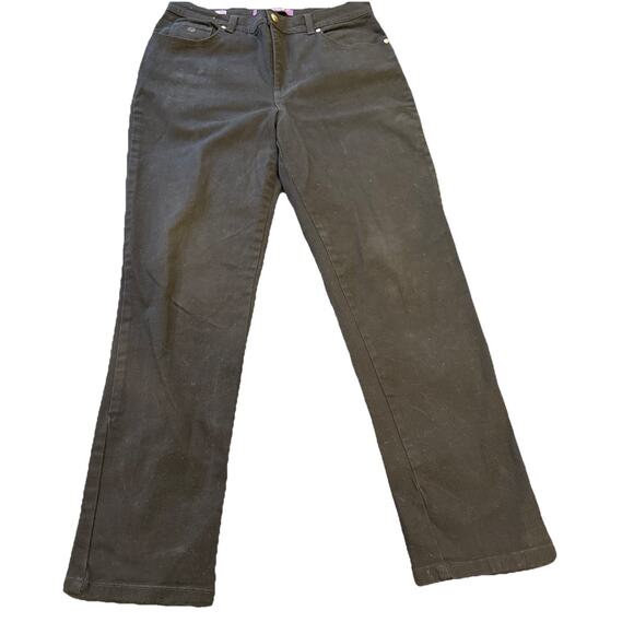 Gloria Vanderbilt-Amanda Jeans Womens with Back Pkt Flaps-Size 12 Average-Black - Picture 1 of 13